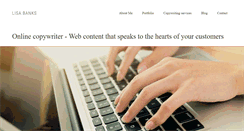 Desktop Screenshot of lisabanks.com